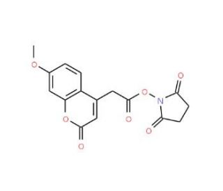 7-Methoxy-4-coumarinylacetic acid N-succinimidyl ester - chemical structure image