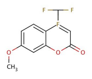 7-Methoxy-4-(trifluoromethyl)coumarin (CAS 575-04-2) - chemical structure image