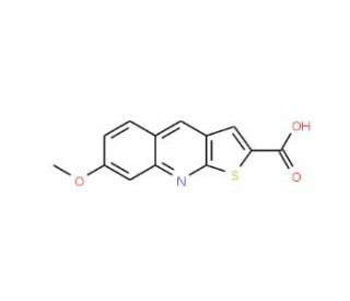 7-Methoxy-thieno[2,3-b]quinoline-2-carboxylic acid - chemical structure image