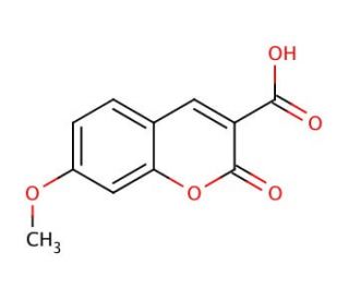 7-Methoxycoumarin-3-carboxylic acid (CAS 20300-59-8) - chemical structure image