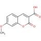7-Methoxycoumarin-3-carboxylic acid (CAS 20300-59-8) - chemical structure image