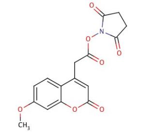 7-Methoxycoumarin-4-acetic Acid N-Succinimidyl Ester (CAS 359436-89-8) - chemical structure image 