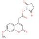 7-Methoxycoumarin-4-acetic Acid N-Succinimidyl Ester (CAS 359436-89-8) - chemical structure image 