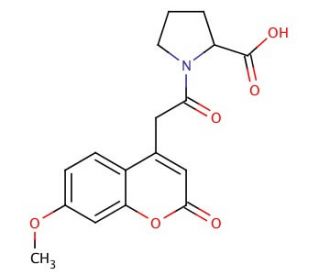 7-Methoxycoumarin-4-acetyl-L-proline (CAS 359436-90-1) - chemical structure image