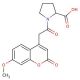 7-Methoxycoumarin-4-acetyl-L-proline (CAS 359436-90-1) - chemical structure image