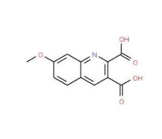 7-Methoxyquinoline-2,3-dicarboxylic acid (CAS 948290-89-9) - chemical structure image