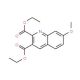 7-Methoxyquinoline-2,3-dicarboxylic acid diethyl ester (CAS 948290-96-8) - chemical structure image