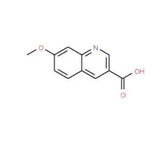 7-Methoxyquinoline-3-carboxylic acid (CAS 474659-26-2) - chemical structure image