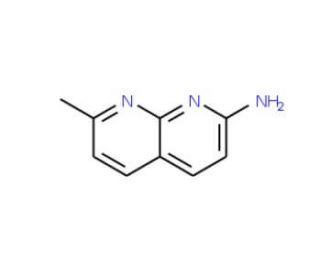 7-methyl-1,8-naphthyridin-2-amine (CAS 1568-93-0) - chemical structure image