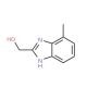 (7-Methyl-1H-benzimidazol-2-yl)methanol - chemical structure image