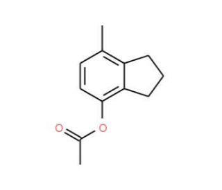 7-methyl-2,3-dihydro-1H-inden-4-yl acetate (CAS 175136-12-6) - chemical structure image