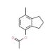 7-methyl-2,3-dihydro-1H-inden-4-yl acetate (CAS 175136-12-6) - chemical structure image