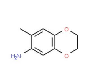 7-Methyl-2,3-dihydro-benzo[1,4]dioxin-6-ylamine - chemical structure image