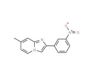 7-Methyl-2-(3-nitrophenyl)imidazo[1,2-a]pyridine (CAS 54970-96-6) - chemical structure image