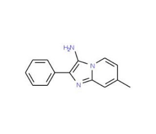 7-methyl-2-phenylimidazo[1,2-a]pyridin-3-amine (CAS 89185-45-5) - chemical structure image