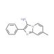7-methyl-2-phenylimidazo[1,2-a]pyridin-3-amine (CAS 89185-45-5) - chemical structure image