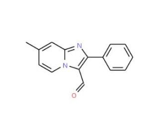 7-Methyl-2-phenylimidazo[1,2-a]pyridine-3-carbaldehyde (CAS 300708-60-5) - chemical structure image
