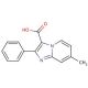 7-Methyl-2-phenylimidazo[1,2-a]pyridine-3-carboxylic acid - chemical structure image