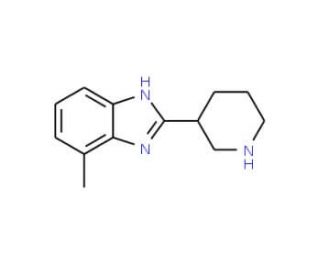 7-Methyl-2-piperidin-3-yl-1H-benzimidazole - chemical structure image