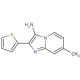 7-methyl-2-thien-2-ylimidazo[1,2-a]pyridin-3-amine - chemical structure image