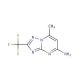 7-Methyl-2-trifluoromethyl-[1,2,4]triazolo[1,5-a]pyrimidin-5-ylamine - chemical structure image