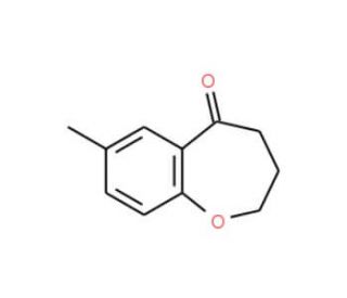7-Methyl-3,4-dihydro-2H-benzo[b]oxepin-5-one (CAS 41177-66-6) - chemical structure image