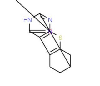 (7-Methyl-4-oxo-3,4,5,6,7,8-hexahydro-benzo[4,5]thieno[2,3-d]pyrimidin-2-yl)-acetonitrile - chemical structure image