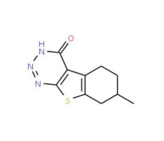 7-methyl-5,6,7,8-tetrahydro[1]benzothieno[2,3-d][1,2,3]triazin-4(3H)-one - chemical structure image