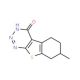 7-methyl-5,6,7,8-tetrahydro[1]benzothieno[2,3-d][1,2,3]triazin-4(3H)-one - chemical structure image