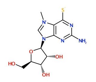 7-Methyl-6-thioguanosine (CAS 55727-10-1) - chemical structure image