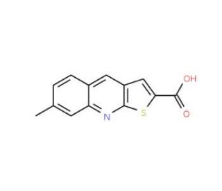 7-Methyl-thieno[2,3-b]quinoline-2-carboxylic acid (CAS 333312-06-4) - chemical structure image