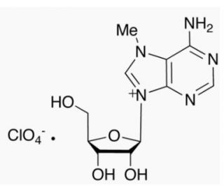 7-Methyladenosine Perchlorate Salt (CAS 81319-59-7) - chemical structure image
