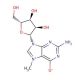 7-Methylguanosine 的分子结构, CAS编号: 20244-86-4 7-Methylguanosine (CAS 20244-86-4) - chemical structure image