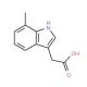7-Methylindole-3-acetic acid (CAS 5435-36-9) - chemical structure image