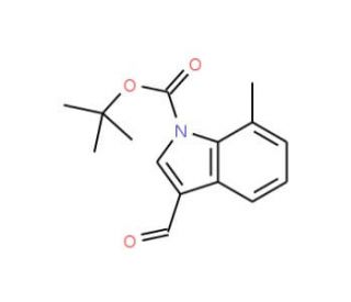 7-Methylindole-3-carboxaldehyde, N-BOC protected (CAS 914348-96-2) - chemical structure image