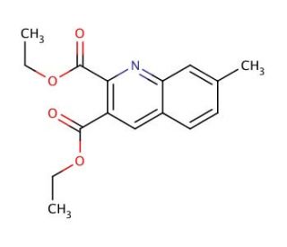 7-Methylquinoline-2,3-dicarboxylic acid diethyl ester (CAS 948291-10-9) - chemical structure image