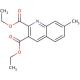7-Methylquinoline-2,3-dicarboxylic acid diethyl ester (CAS 948291-10-9) - chemical structure image
