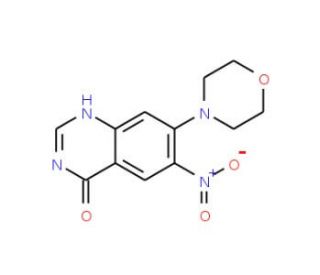 7-morpholin-4-yl-6-nitroquinazolin-4(3H)-one (CAS 66234-47-7) - chemical structure image