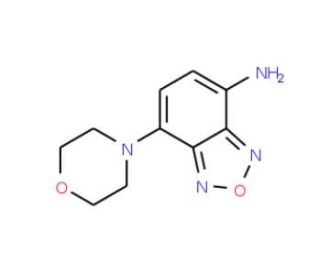 7-Morpholin-4-yl-benzo[1,2,5]oxadiazol-4-ylamine (CAS 842964-18-5) - chemical structure image