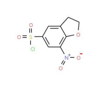 7-Nitro-2,3-dihydro-1-benzofuran-5-sulfonoylchloride - chemical structure image