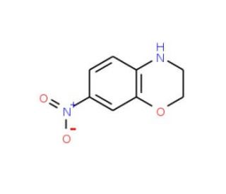 7-Nitro-3,4-dihydro-2H-1,4-benzoxazine (CAS 120711-81-1) - chemical structure image