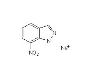 7-Nitroindazole sodium salt (CAS 2942-42-9 (non-salt)) - chemical structure image