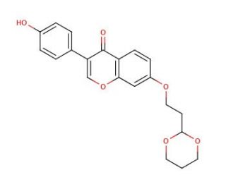 7-O-[2-(1,3-Dioxanyl)ethyl]daidzein - chemical structure image