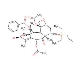 7-O-(Triethylsilyl) Baccatin III (CAS 115437-21-3) - chemical structure image