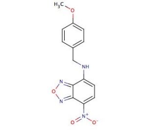 7-(p-Methoxybenzylamino)-4-nitrobenz-2-oxa-1,3-diazole (CAS 33984-50-8) - chemical structure image