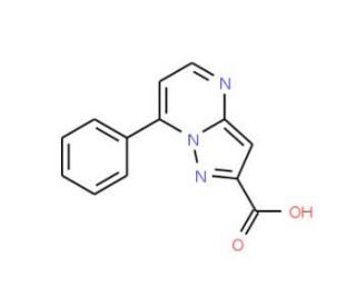 7-Phenylpyrazolo[1,5-a]pyrimidine-2-carboxylic acid - chemical structure image