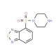 7-(piperazin-1-ylsulfonyl)-2,1,3-benzothiadiazol - chemical structure image