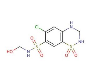 7-Sulfonamido-N-hydroxymethyl Hydrochlorothiazide (CAS 2958-18-1) - chemical structure image
