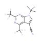 7-(tert-Butyl)-2,4-bis(trifluoromethyl)-7H-pyrrolo[2,3-d]pyrimidine-5-carbonitrile - chemical structure image