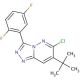7-tBu-6-chloro-3-(2,5-difluorophenyl)-1,2,4-triazolo[4,3-b]pyridazine (CAS 286456-54-0) - chemical structure image